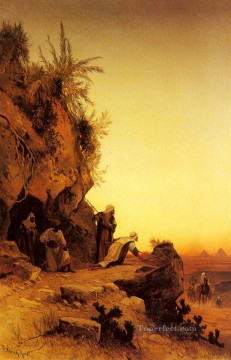 emboscada árabe Hermann David Salomon Corrodi paisaje orientalista Araber Pinturas al óleo
